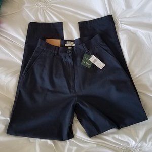 LL BEAN WRINKLE FREE COTTON WORK PANTS